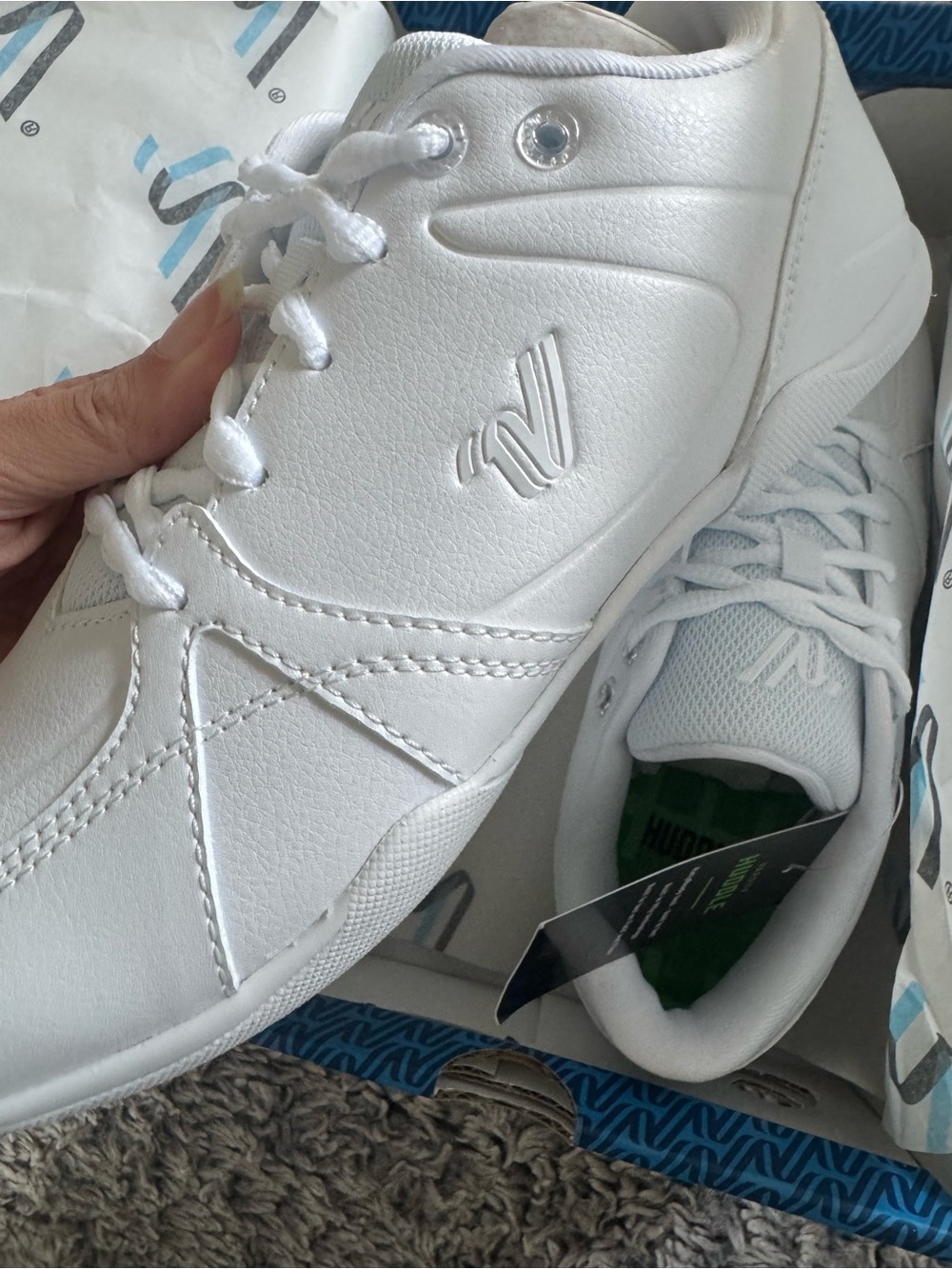 Varsity Cheer White Athletic Sneakers